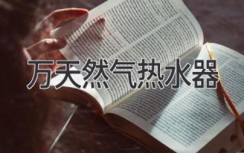 万家热爱的选择，温暖舒适的家，开启智能热水新时代