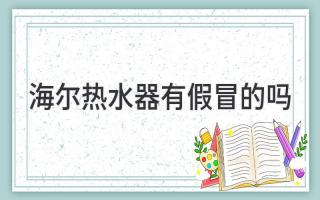 海尔热水器有假冒的吗