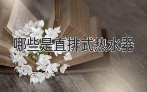 揭秘直排式热水器有哪些类型，选购指南送给你