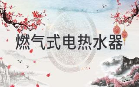 燃气式电热水器：家庭热水解决方案指南