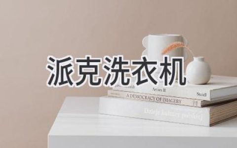 **派克洗衣机：清洁高效，智能便捷**