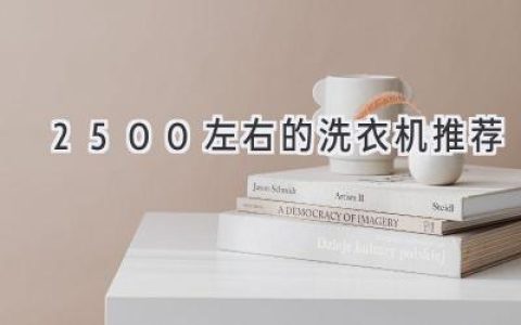 预算有限也能洗得干净！2500元左右洗衣机推荐，告别“衣物烦恼”！