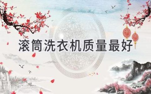 揭秘：洗衣机选购秘籍，带你找到最靠谱的伙伴
