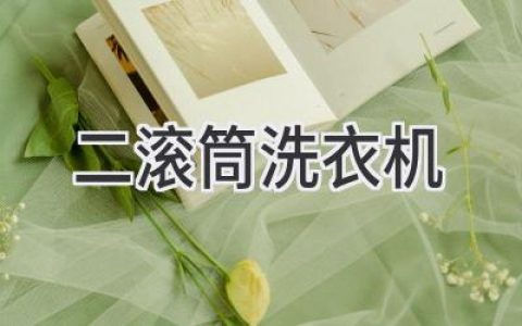 洗衣界的“双剑合璧”：双滚筒洗衣机体验升级