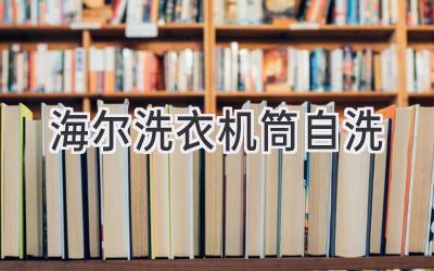 海尔洗衣机筒自洗