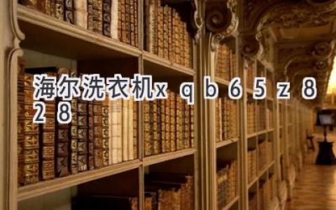 海尔洗衣机：智能科技，洗涤更轻松