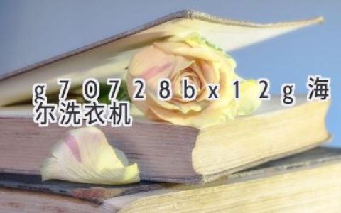 海尔洗衣机深度解析：性能、功能与用户体验