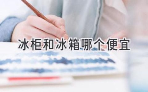 冰箱or冰柜：哪款更适合你的预算？