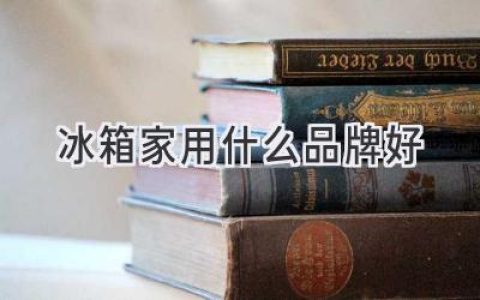 家用冰箱选购指南：如何挑选最适合你的“冷藏宝盒”