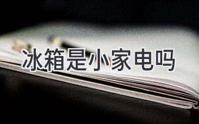 冰箱是小家电吗