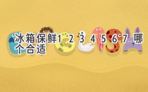 冰箱保鲜等级：哪个才是最佳选择？