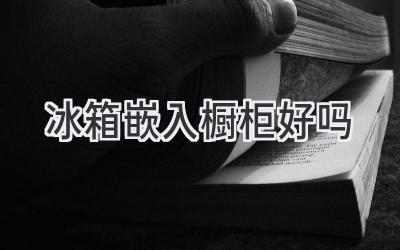 冰箱嵌入橱柜好吗