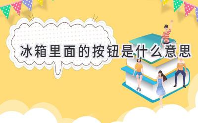 冰箱里面的按钮是什么意思