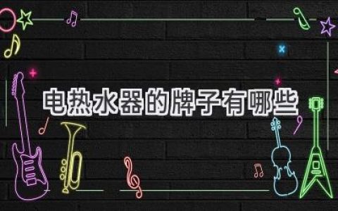 选择合适的热水伴侣：知名电热水器品牌推荐