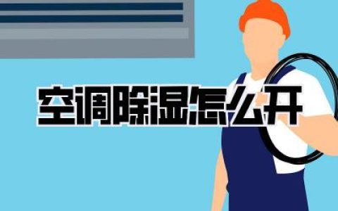 空调除湿怎么开