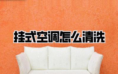 挂式空调怎么清洗