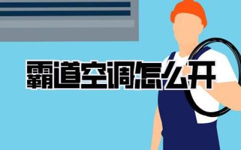 霸道空调怎么开