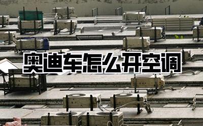 奥迪车怎么开空调
