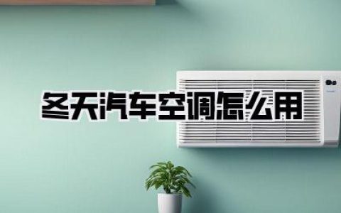 冬天汽车空调怎么用