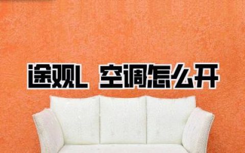 途观L空调怎么开？老司机教你一键舒适，告别夏季窘境！