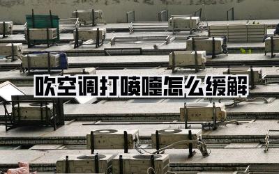 吹空调打喷嚏怎么缓解