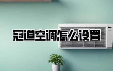 【告别酷暑严寒】冠道空调怎么设置？车主私藏秘籍大公开！