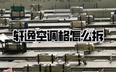 轩逸空调格怎么拆