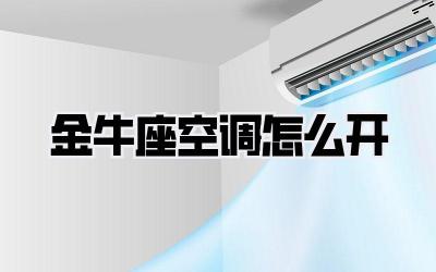 金牛座空调怎么开