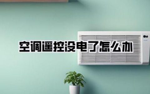 【救急】空调遥控没电了怎么办？夏日续命全攻略！