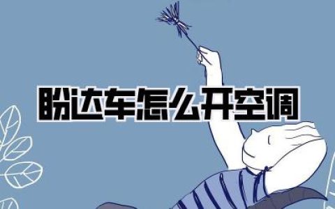 《盼达车怎么开空调》夏季用车指南，酷暑出行不再愁！