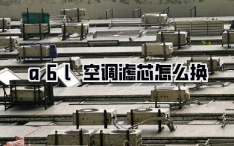 换个滤芯，A6L空调瞬间“活”过来！自己动手，a6l空调滤芯怎么换，省钱又舒服！