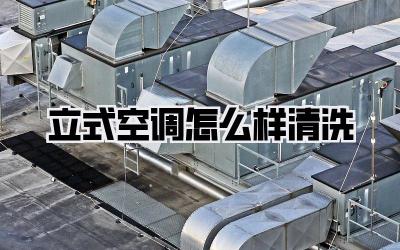 立式空调怎么样清洗
