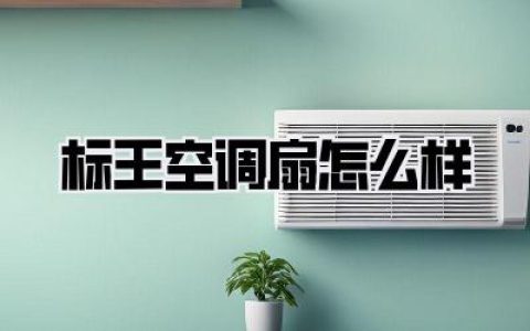 标王空调扇怎么样，到底值不值得入手？我的真实使用体验