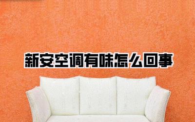 新安空调有味怎么回事