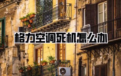 格力空调死机怎么办