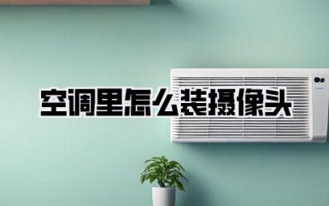 【空调里怎么装摄像头？】偷偷摸摸的记录？还是另有隐情？