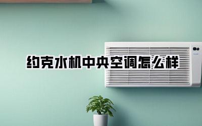 约克水机中央空调怎么样