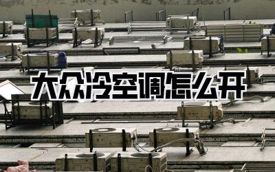 大众冷空调怎么开