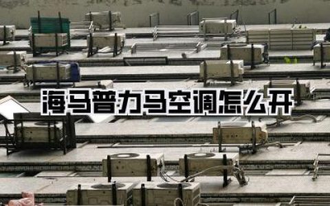 海马普力马空调怎么开：夏日清凉秘籍，老车主手把手教你玩转空调系统
