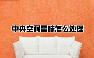 中央空调霉味怎么处理