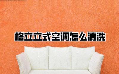 格立立式空调怎么清洗