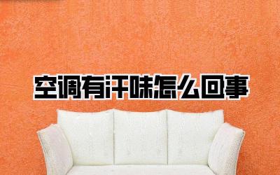 空调有汗味怎么回事