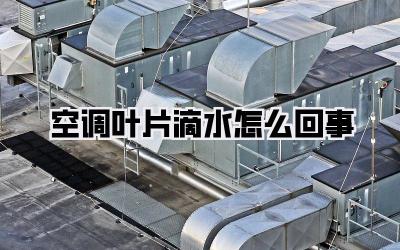 空调叶片滴水怎么回事