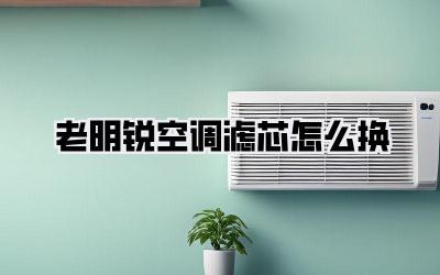 老明锐空调滤芯怎么换