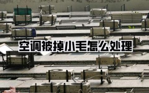 空调被掉小毛怎么处理