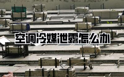 空调冷媒泄露怎么办