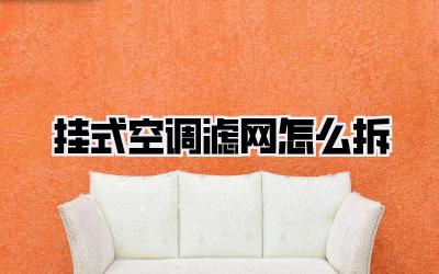 挂式空调滤网怎么拆