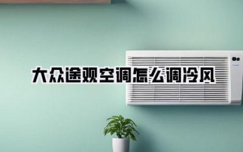 大众途观空调怎么调冷风？骨灰级车主私藏秘籍，三分钟让你车内如冰窖！