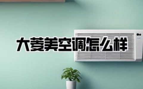 【大菱美空调怎么样】全面深度解析，用户真实体验告诉你答案