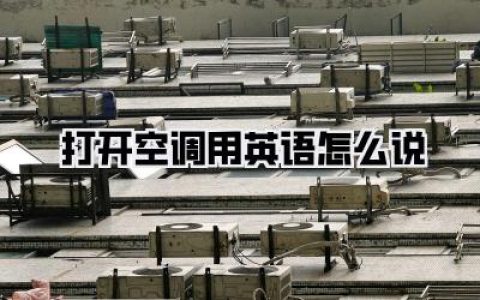 天热到融化，只会说Open the a-i-r con-di-tion-er？【打开空调用英语怎么说】的地道表达，让你瞬间融入语境！